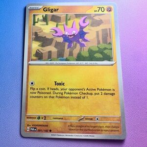gligar - 091/182 (common) — pokemon: paradox rift